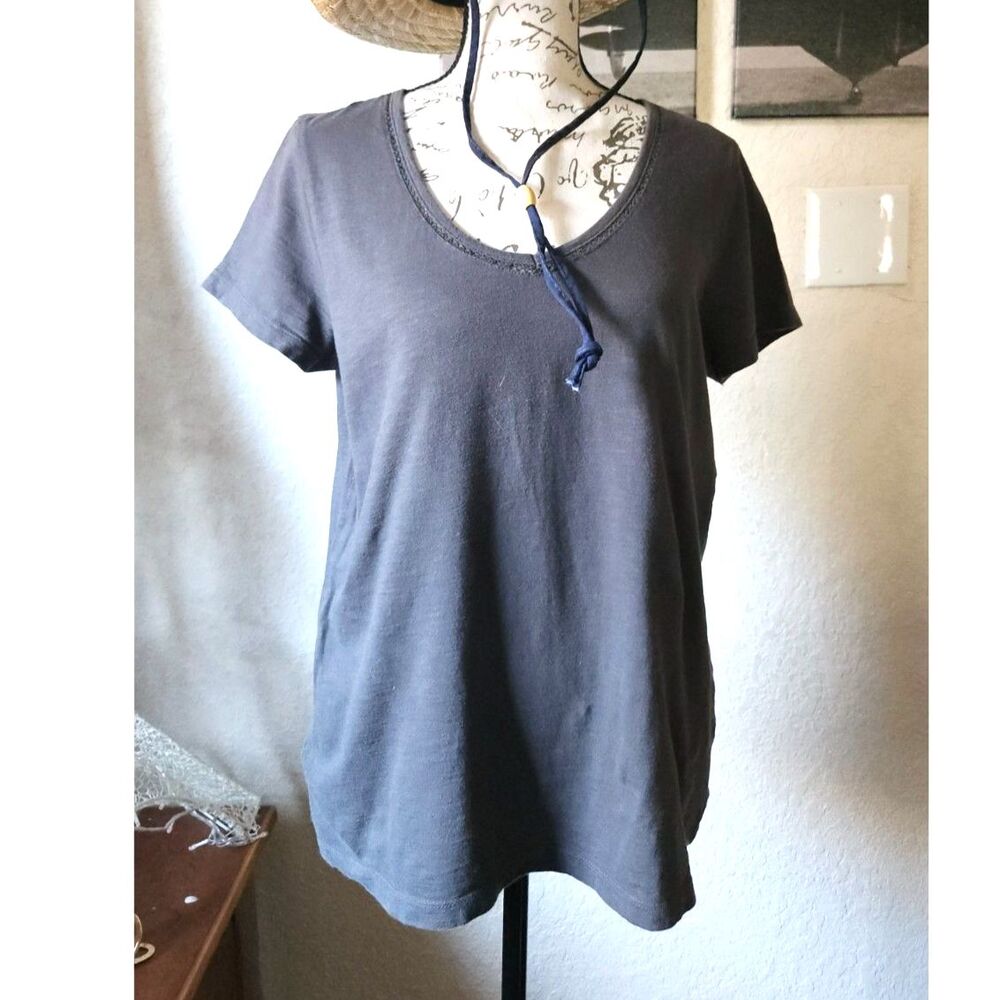 Eyelet Peekabo Low Scoop Neck Cotton T-shirt | Corpcore | Minimalist